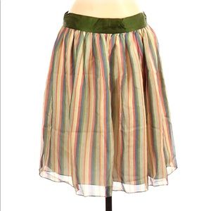TOCCA size 4 striped silk full skirt in Excellent condition